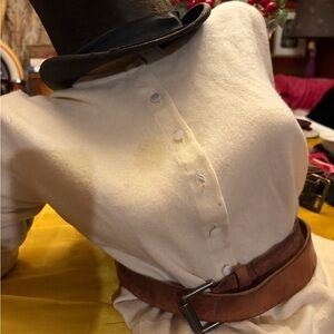 Men’s distressed J. Crew Brown Leather Belt